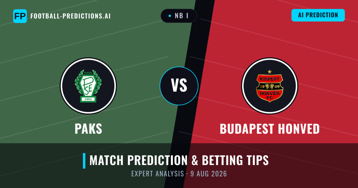 Paks vs Budapest Honved — match prediction & preview