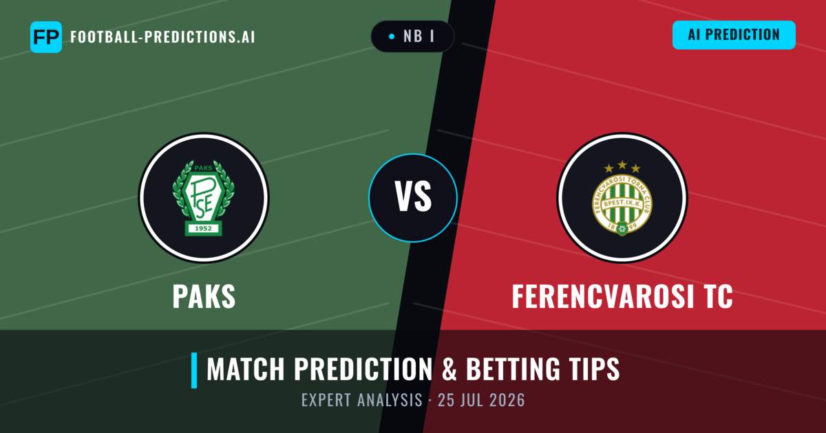 Paks vs Ferencvarosi TC — match prediction & preview