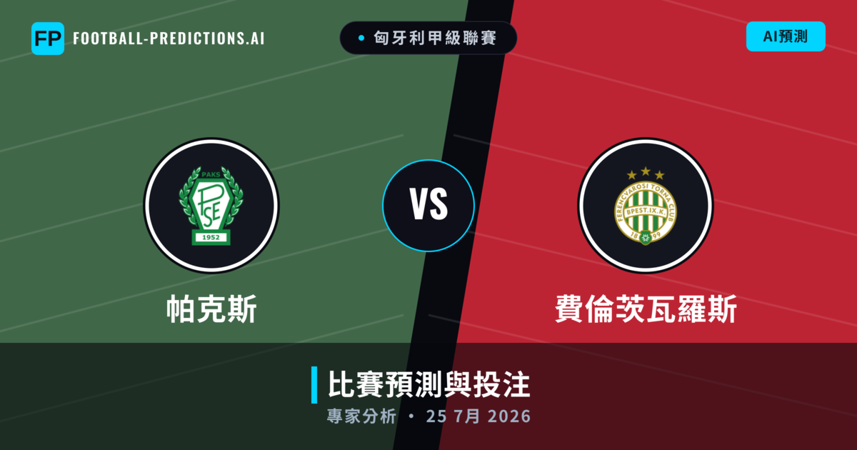 帕克斯 vs 費倫茨瓦羅斯 — 比赛预测和前瞻