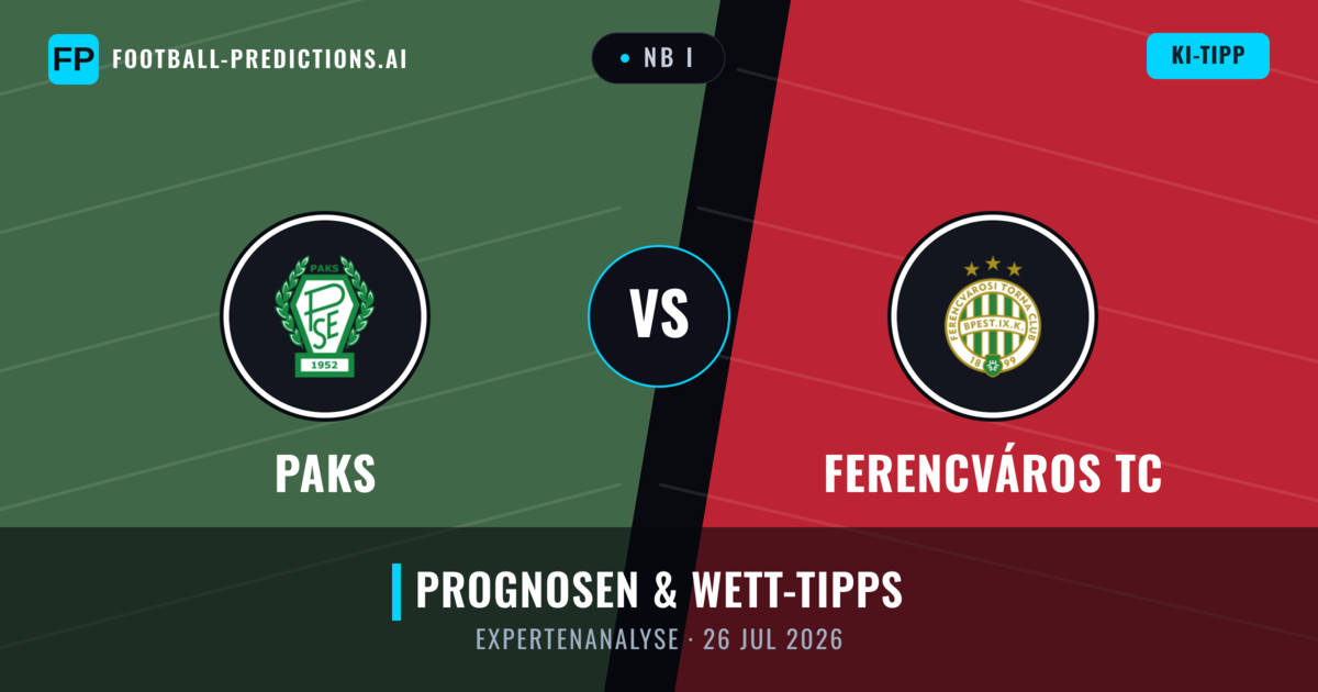 Paks vs Ferencváros TC — Prognose und Spielvorschau