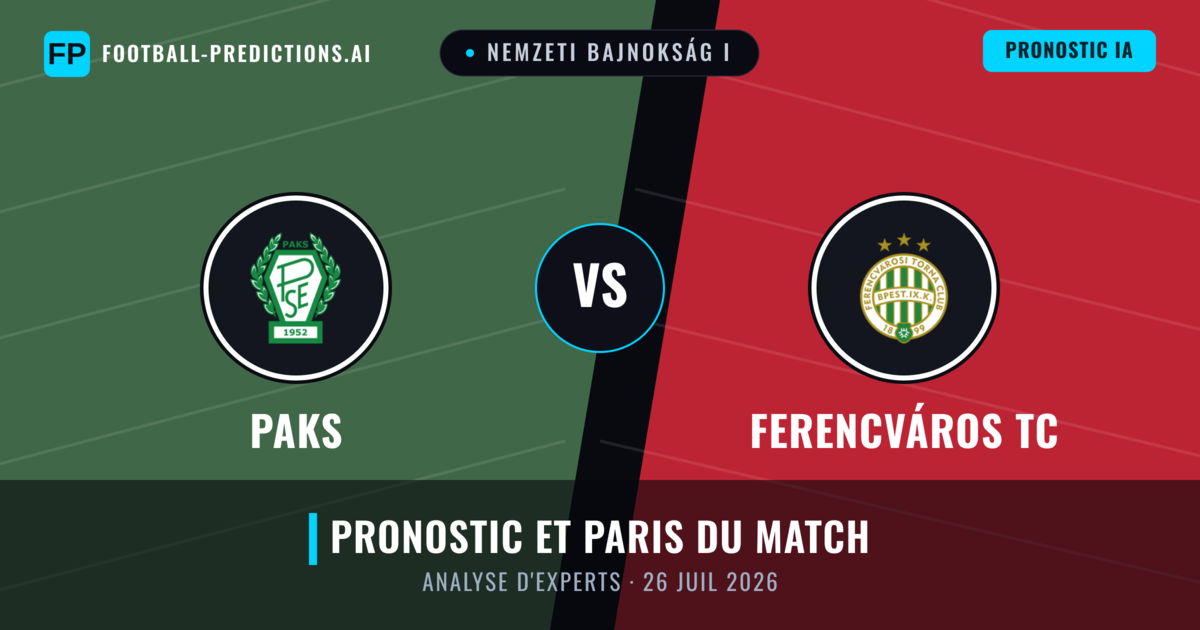 Paks vs Ferencváros TC — pronostic et avant-match