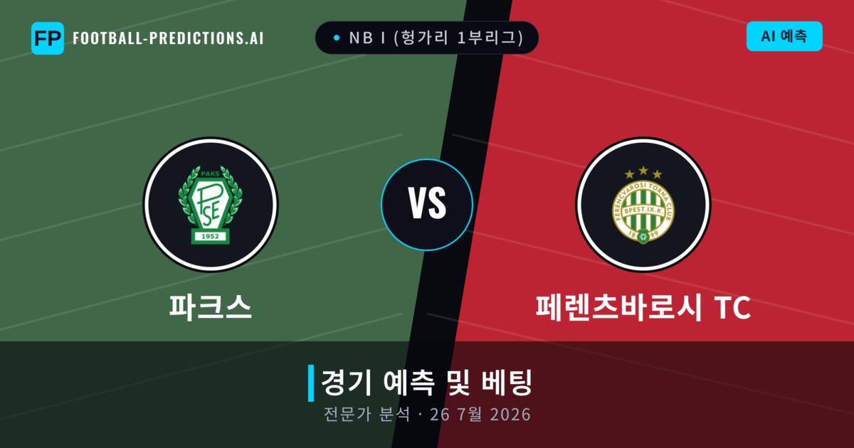 파크스 대 페렌츠바로시 TC — 경기 예측 및 프리뷰