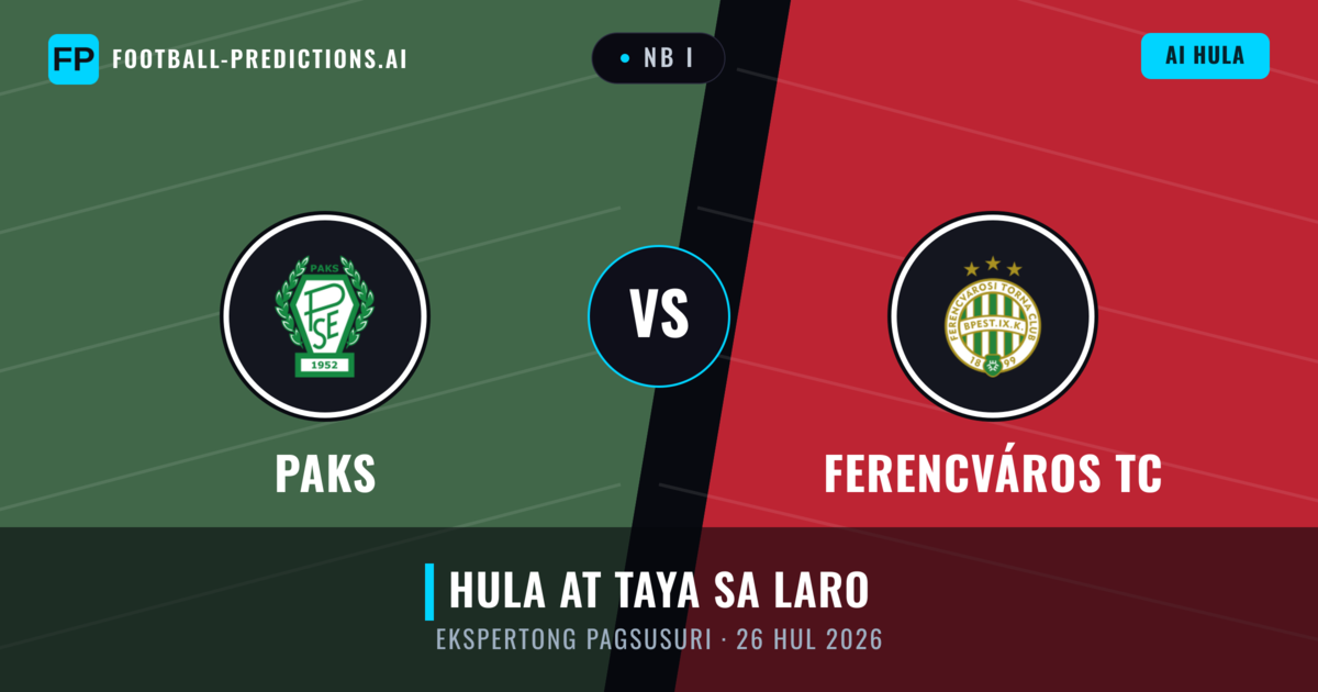 Paks vs Ferencváros TC — hula at preview ng laban