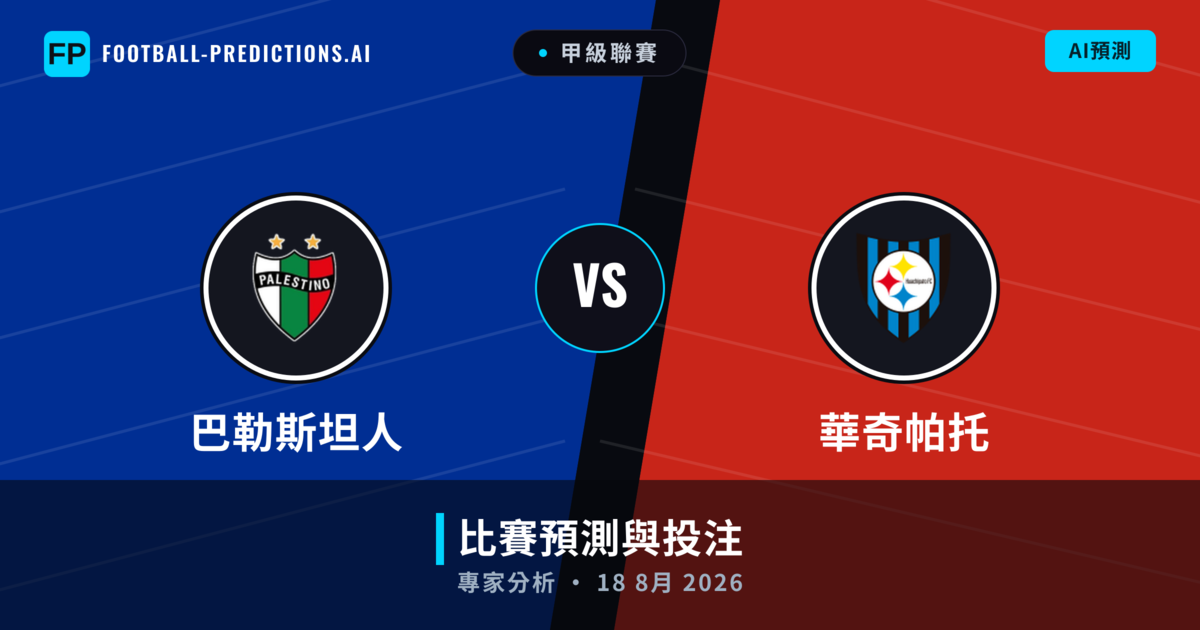 巴勒斯坦人 vs 華奇帕托 — 比赛预测和前瞻