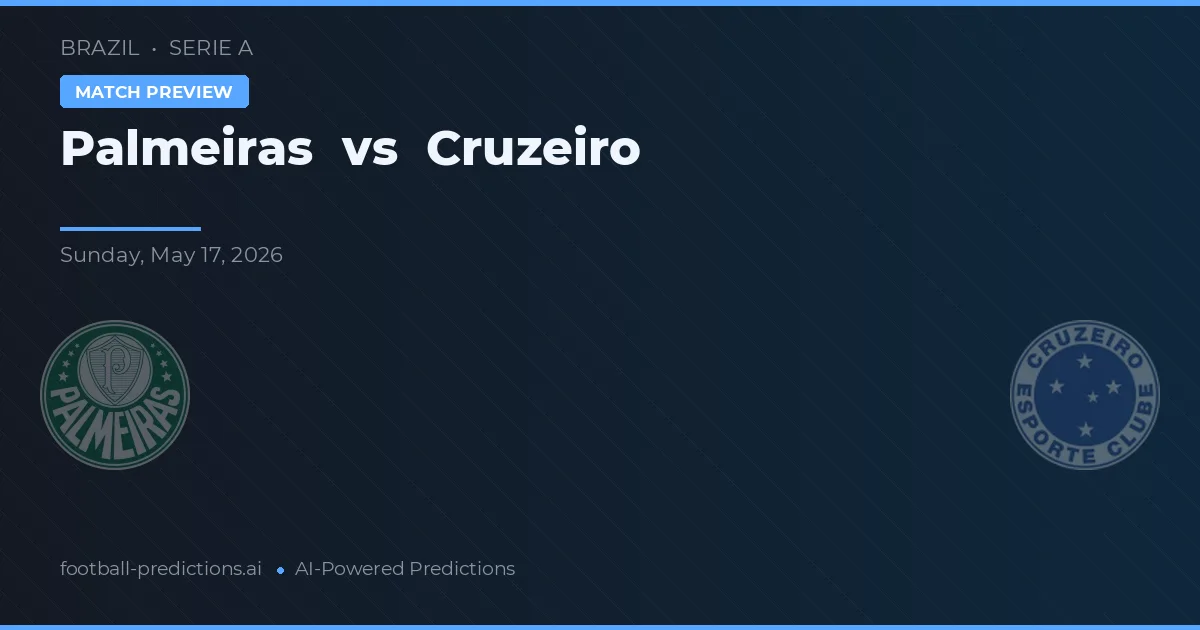 Palmeiras vs Cruzeiro — pronostic et avant-match