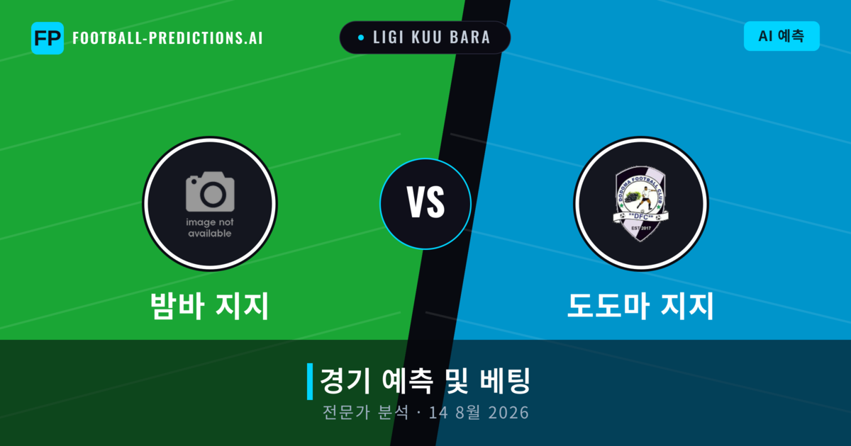 밤바 지지 대 도도마 지지 — 경기 예측 및 프리뷰