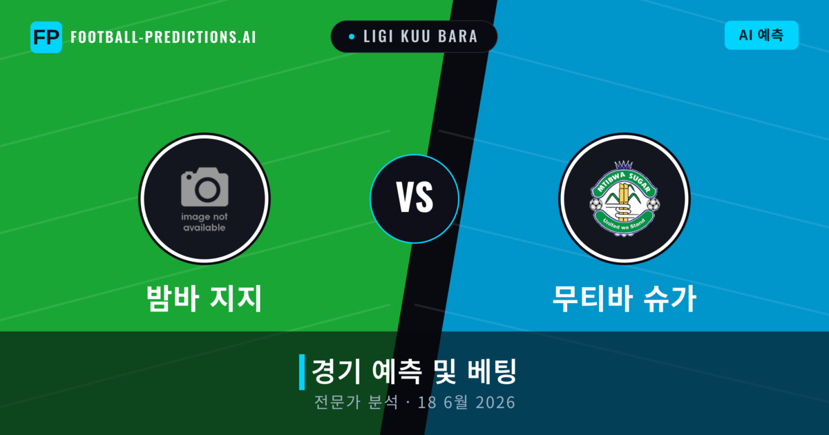 밤바 지지 대 무티바 슈가 — 경기 예측 및 프리뷰