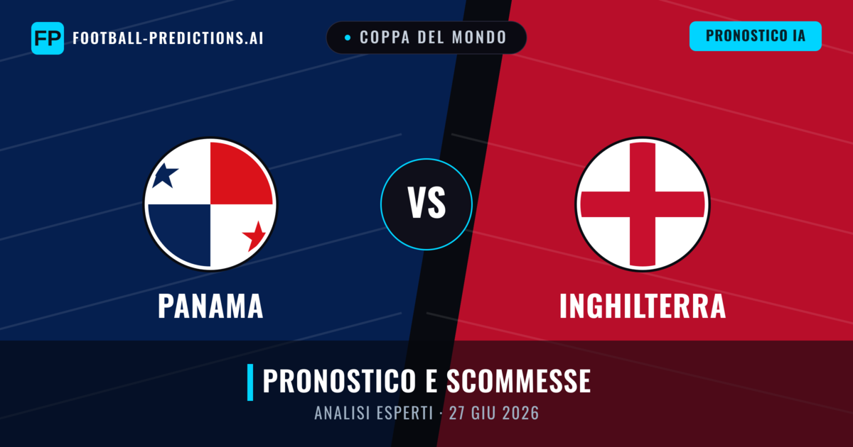 Panama vs Inghilterra — pronostico e anteprima del match