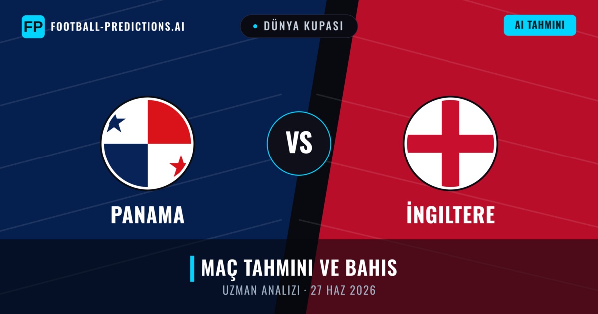 Panama - İngiltere — maç tahmini ve önizleme