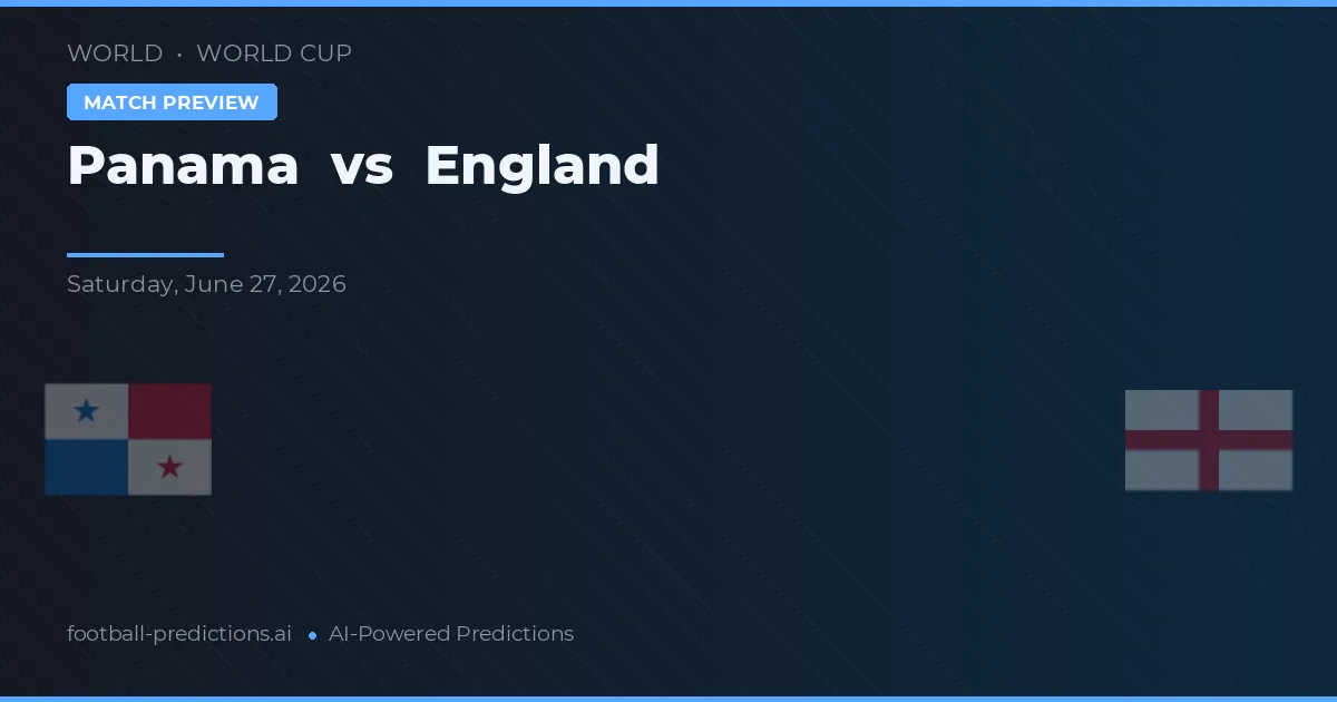 Panama vs Inggris β prediksi dan pratinjau pertandingan