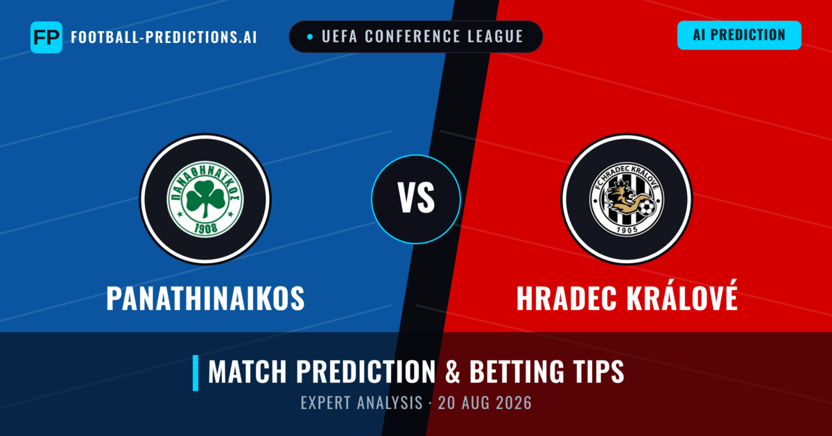 Panathinaikos vs Hradec Králové — match prediction & preview
