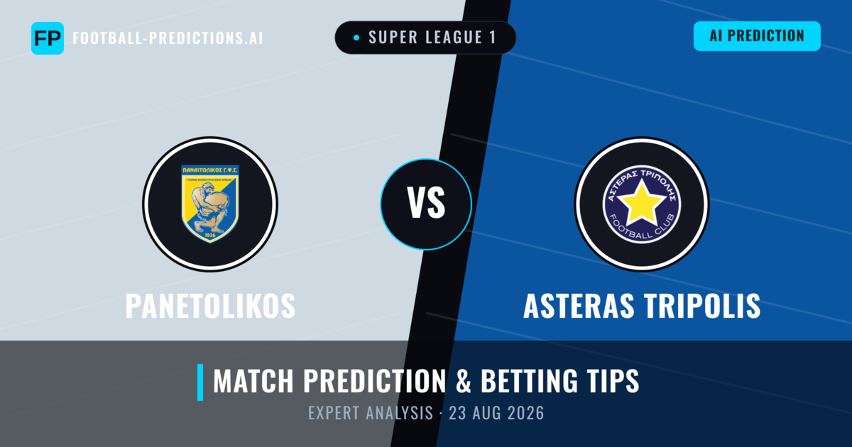 Panetolikos vs Asteras Tripolis — match prediction & preview