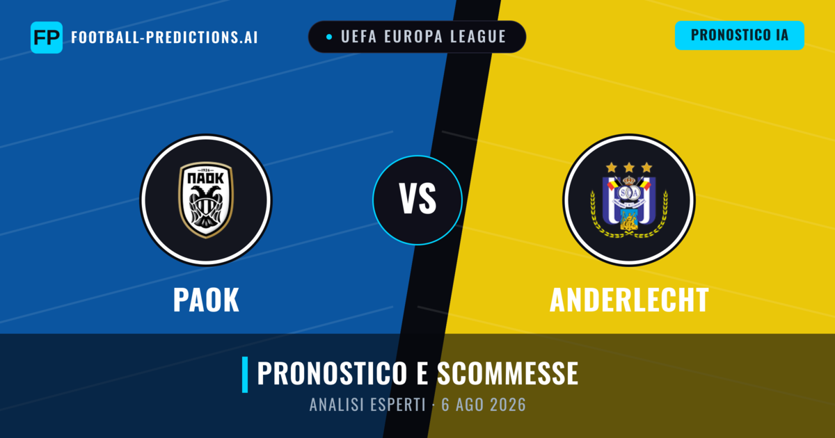 PAOK vs Anderlecht — pronostico e anteprima del match