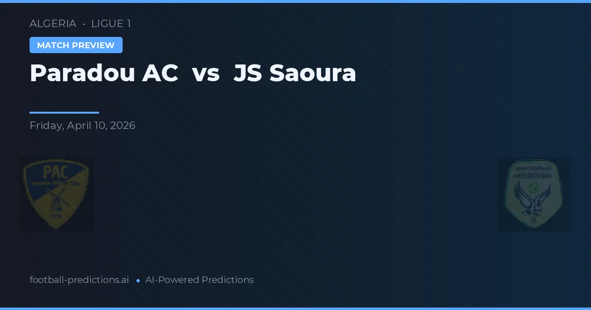 Paradou AC vs JS Saoura — prediksi dan pratinjau pertandingan