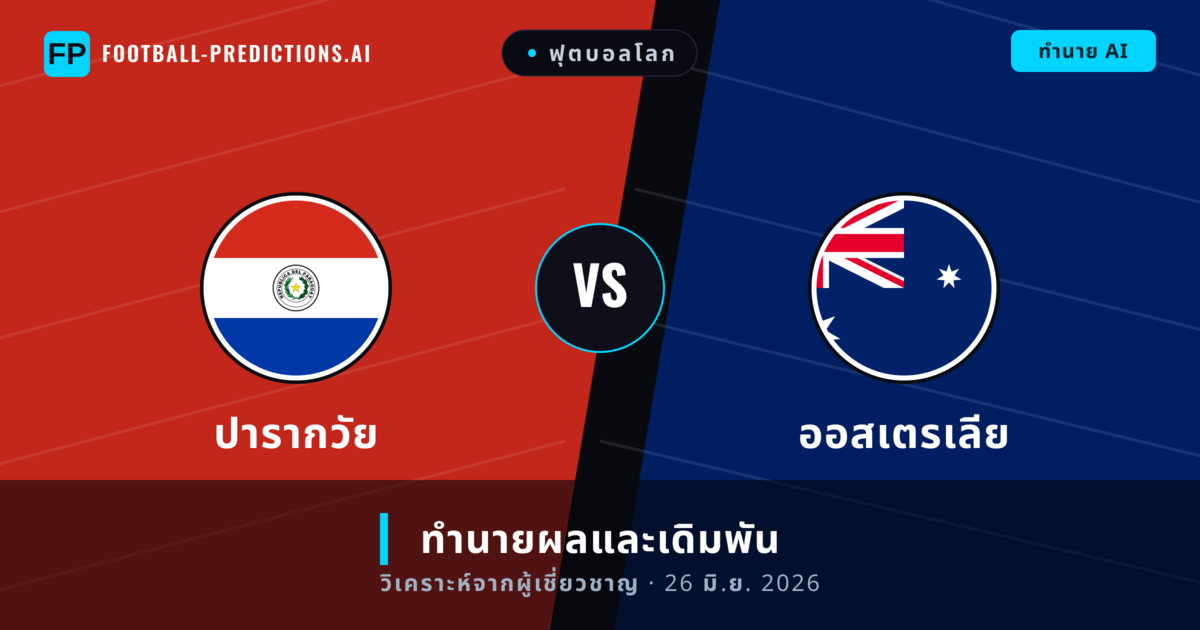ปารากวัย พบ ออสเตรเลีย — ทำนายผลและพรีวิวการแข่งขัน
