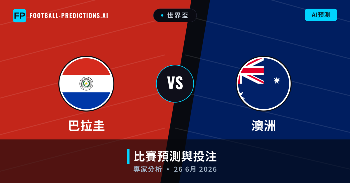 巴拉圭 vs 澳洲 — 比赛预测和前瞻