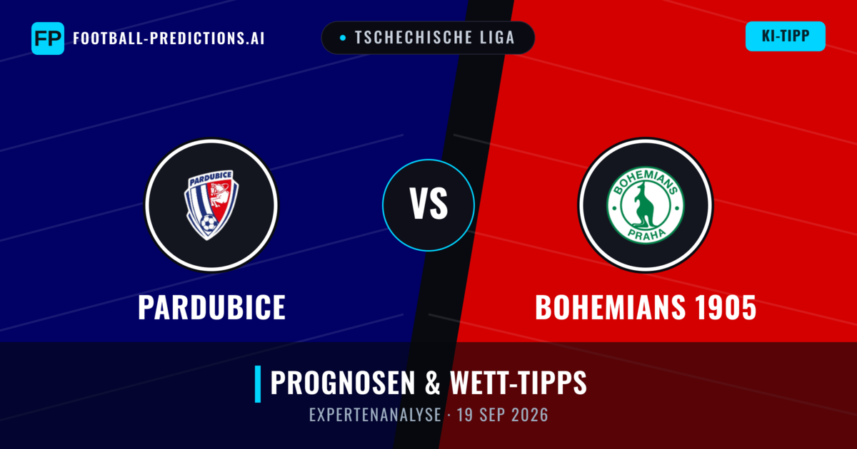 Pardubice vs Bohemians 1905 — Prognose und Spielvorschau