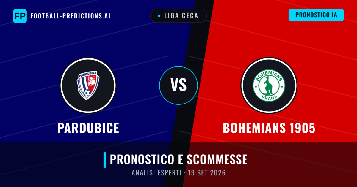 Pardubice vs Bohemians 1905 — pronostico e anteprima del match