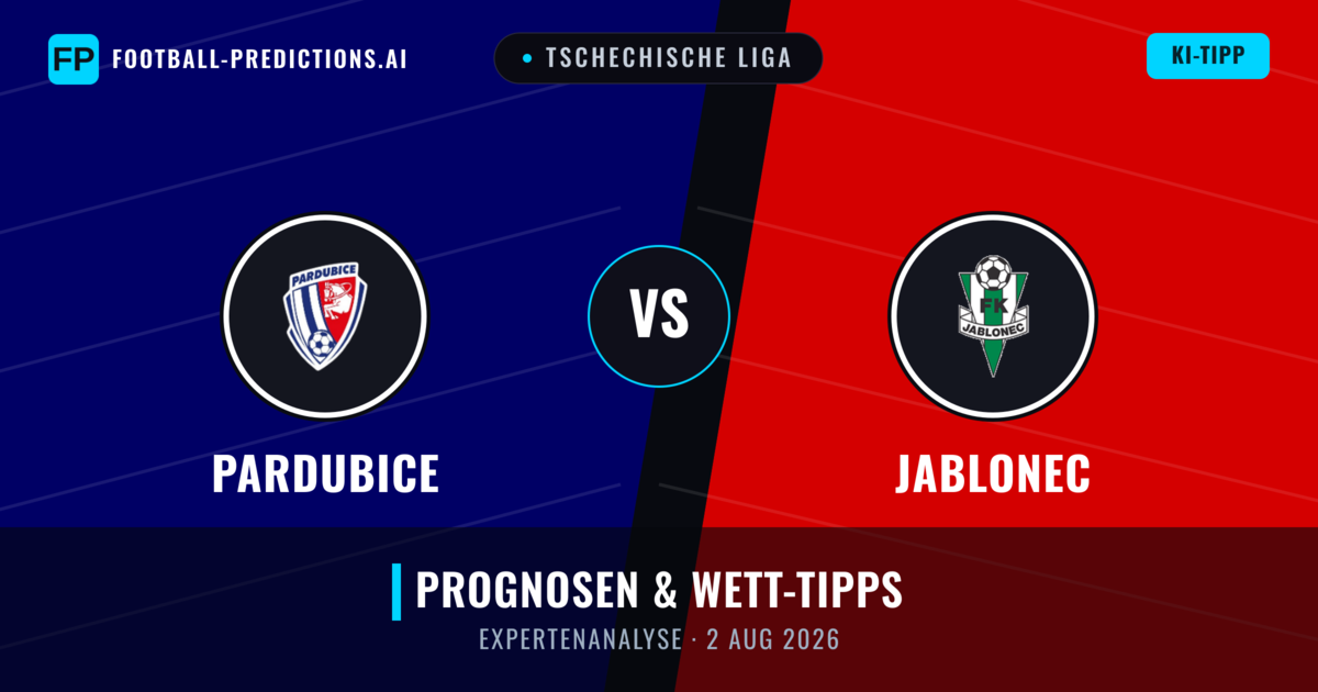 Pardubice vs Jablonec — Prognose und Spielvorschau