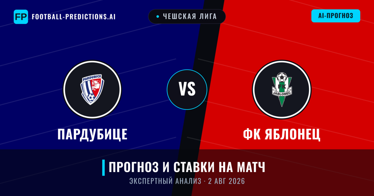 Пардубице – ФК Яблонец — прогноз и превью матча