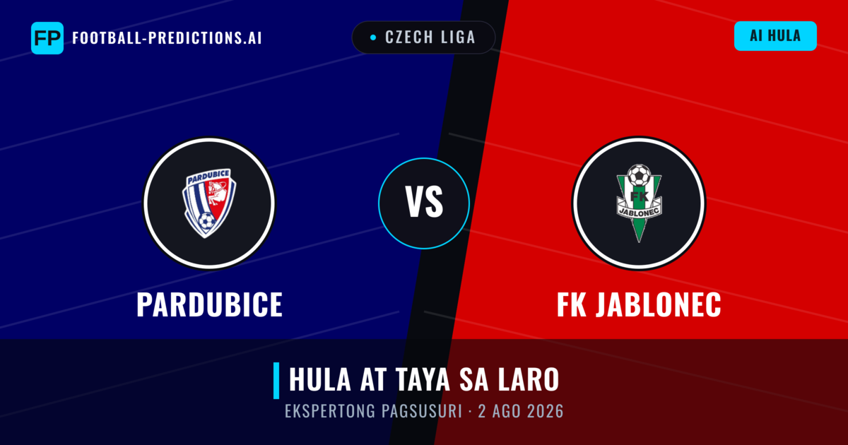 Pardubice vs FK Jablonec — hula at preview ng laban