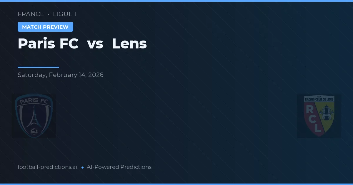 Paris FC vs Lens — match prediction & preview