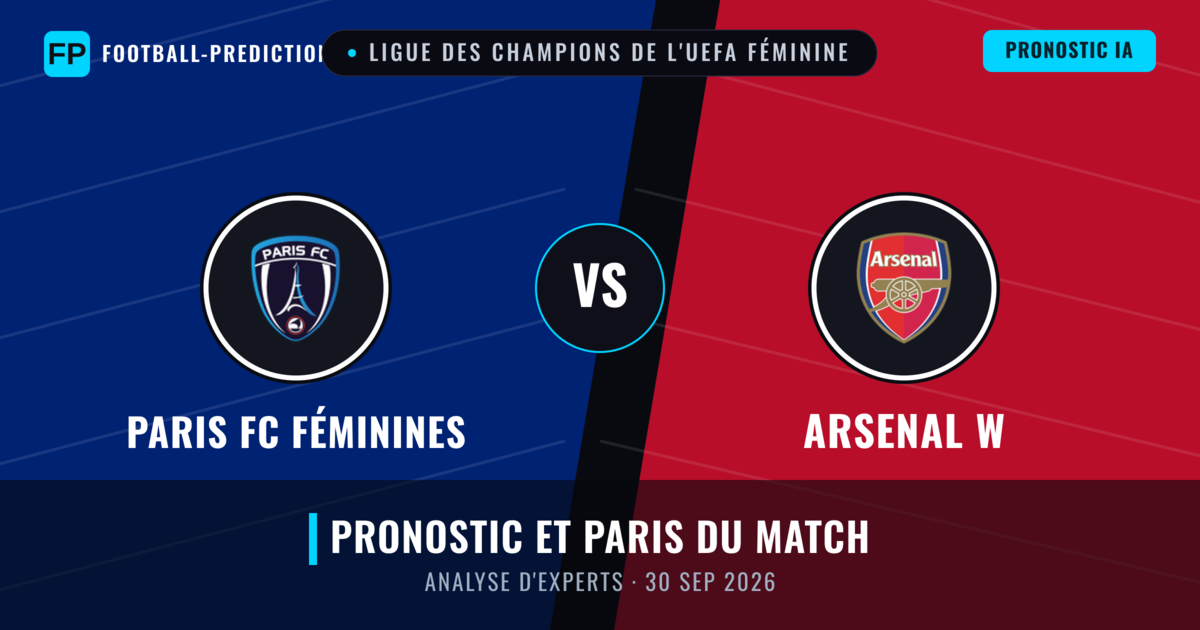 Paris FC Féminines vs Arsenal W — pronostic et avant-match