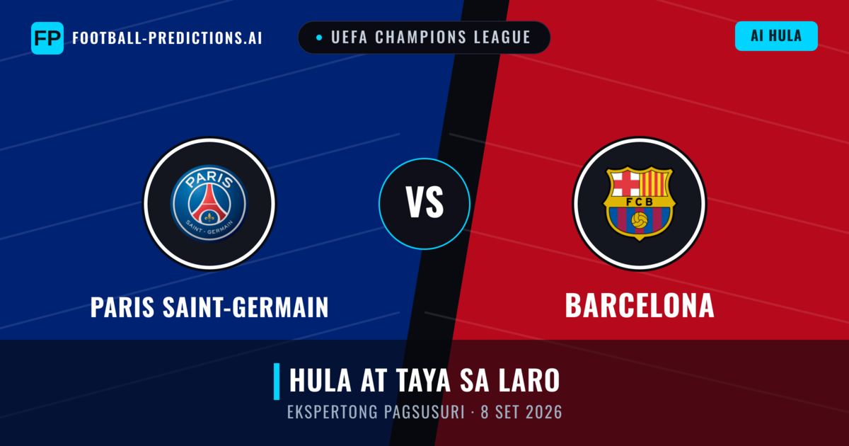 Paris Saint-Germain vs Barcelona — hula at preview ng laban