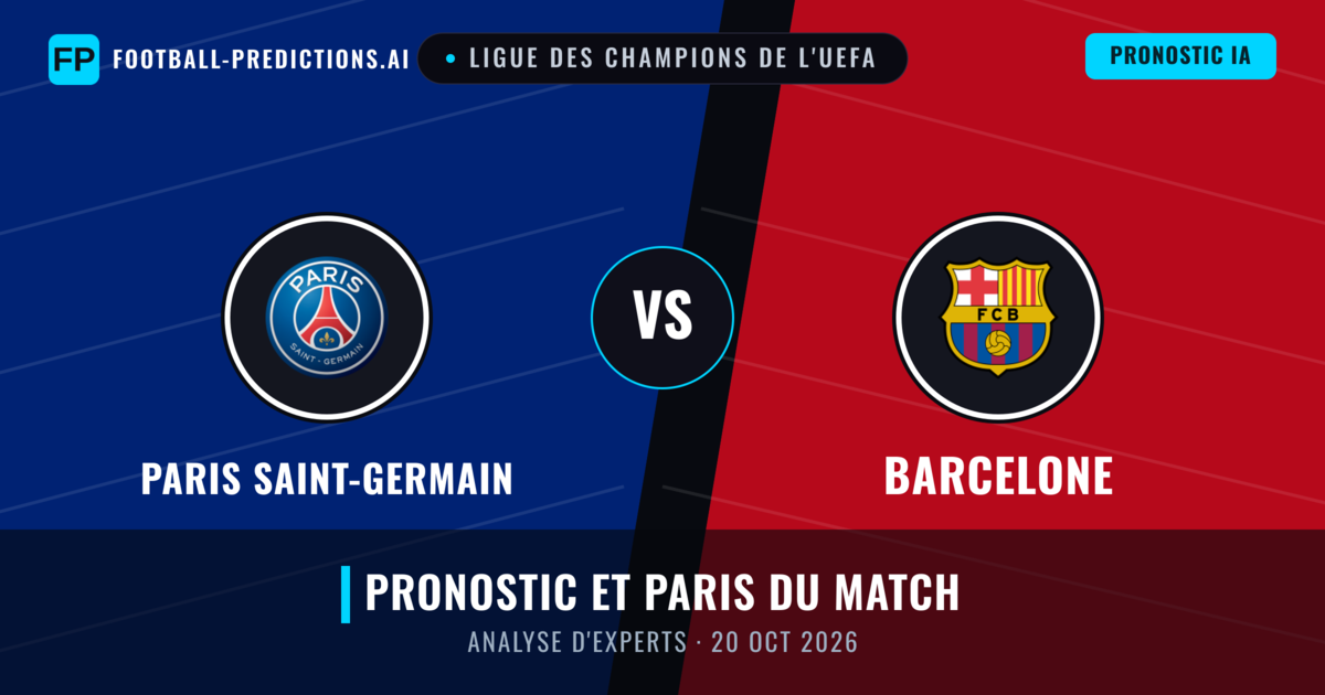 Paris Saint-Germain vs Barcelone — pronostic et avant-match