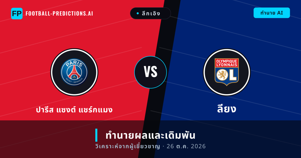 ปารีส แซงต์ แชร์กแมง พบ ลียง — ทำนายผลและพรีวิวการแข่งขัน