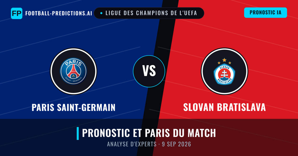 Paris Saint-Germain vs Slovan Bratislava — pronostic et avant-match