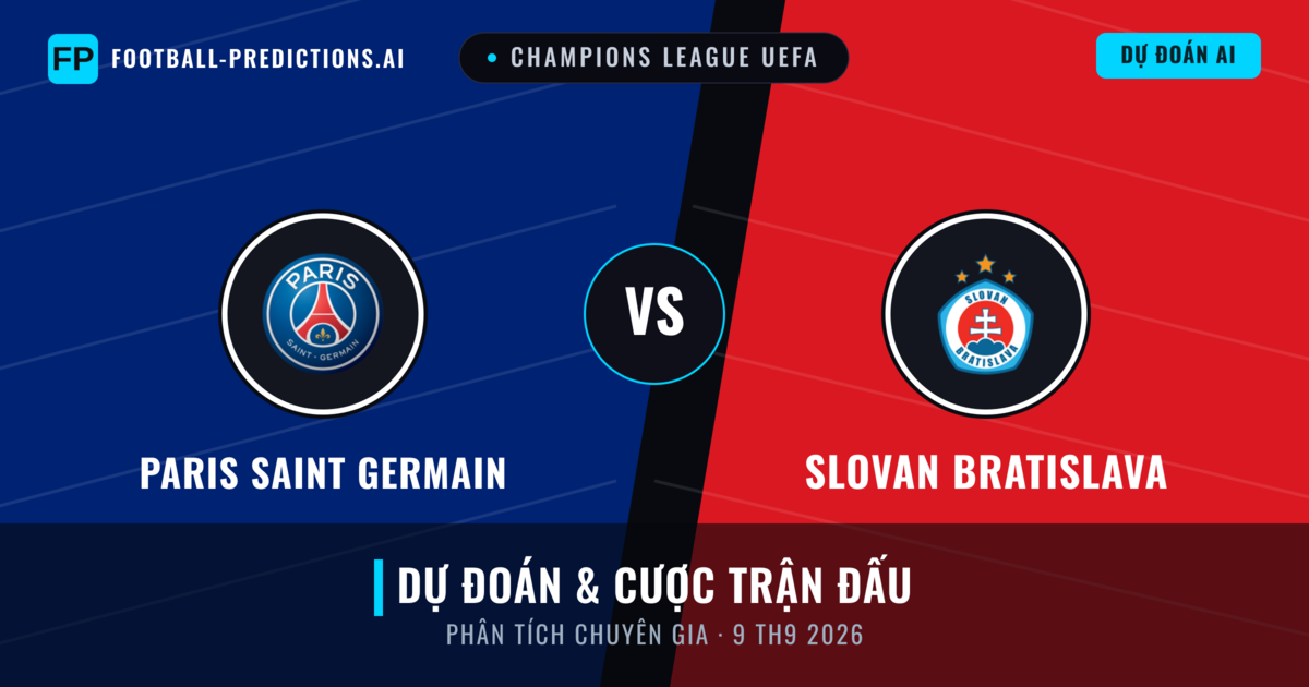 Paris Saint Germain vs Slovan Bratislava — dự đoán và xem trước trận đấu