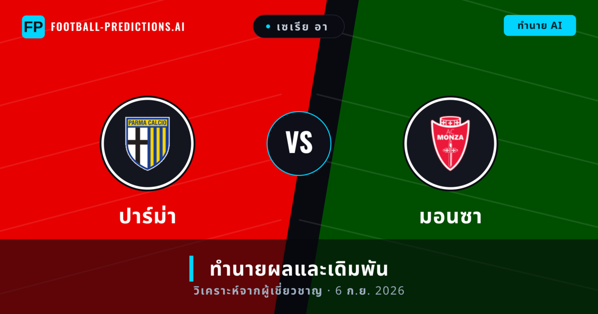 ปาร์ม่า พบ มอนซา — ทำนายผลและพรีวิวการแข่งขัน