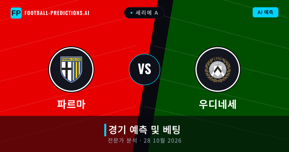 파르마 대 우디네세 — 경기 예측 및 프리뷰