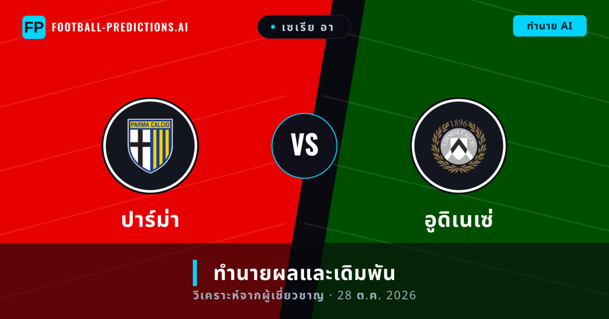 ปาร์ม่า พบ อูดิเนเซ่ — ทำนายผลและพรีวิวการแข่งขัน