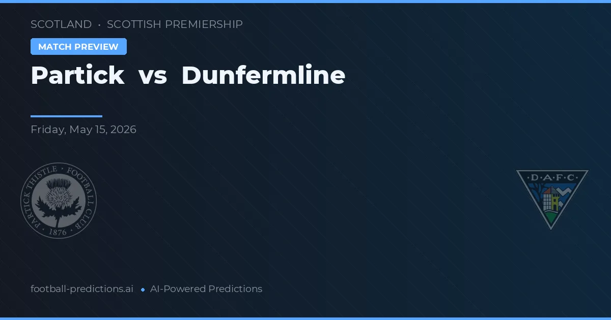 Partick Thistle vs Dunfermline — prediksi dan pratinjau pertandingan