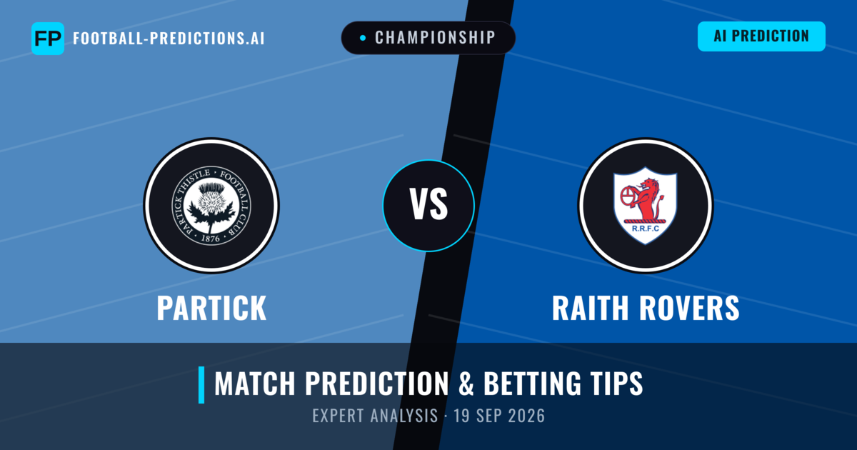 Partick vs Raith Rovers — match prediction & preview
