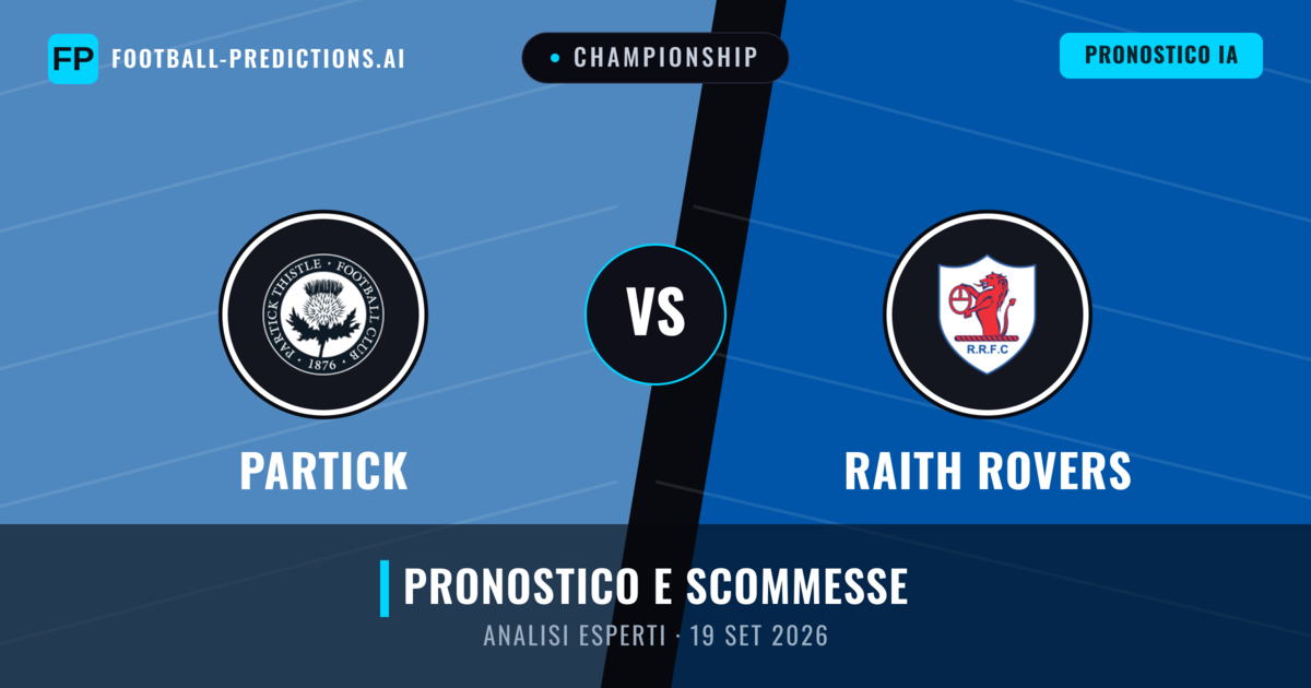 Partick vs Raith Rovers — pronostico e anteprima del match