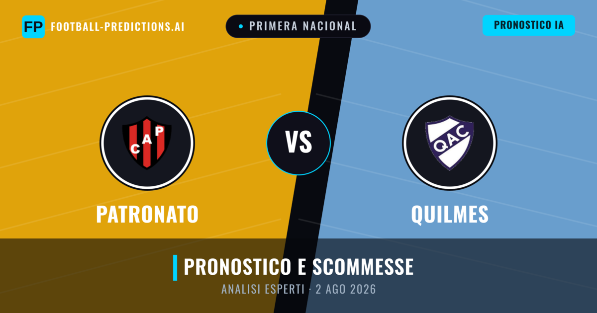Patronato vs Quilmes — pronostico e anteprima del match
