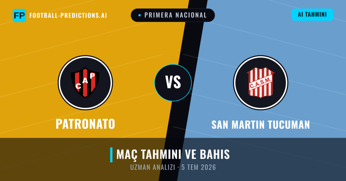 Patronato - San Martin Tucuman — maç tahmini ve önizleme