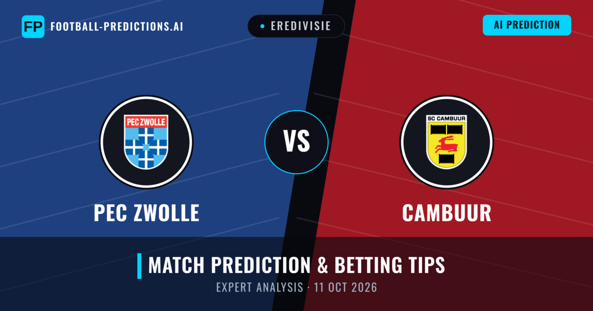 PEC Zwolle vs Cambuur — match prediction & preview