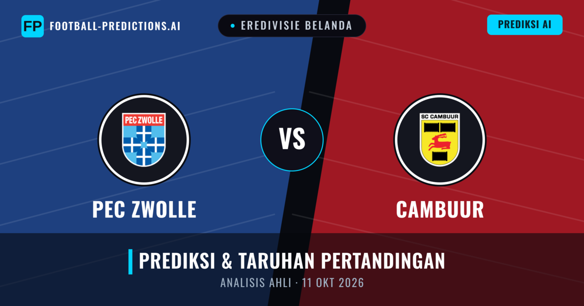 PEC Zwolle vs SC Cambuur — prediksi dan pratinjau pertandingan