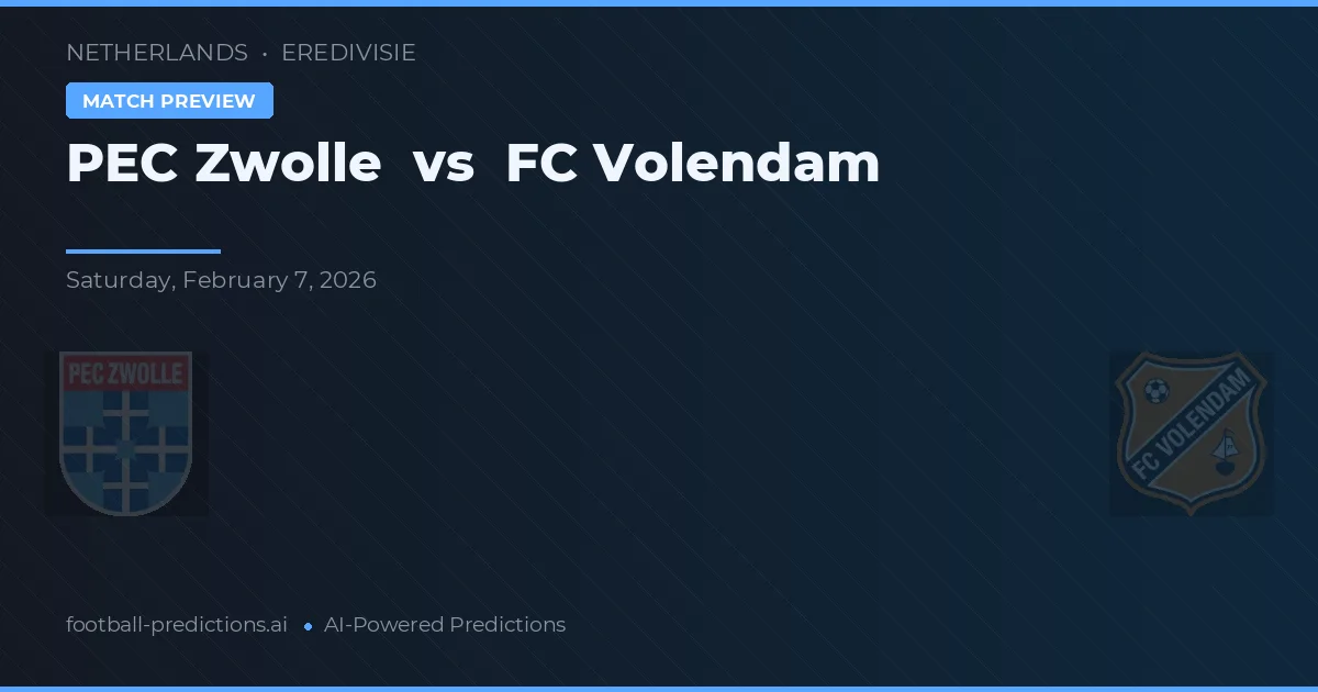 PEC 졸레 대 FC 볼로넴 — 경기 예측 및 프리뷰