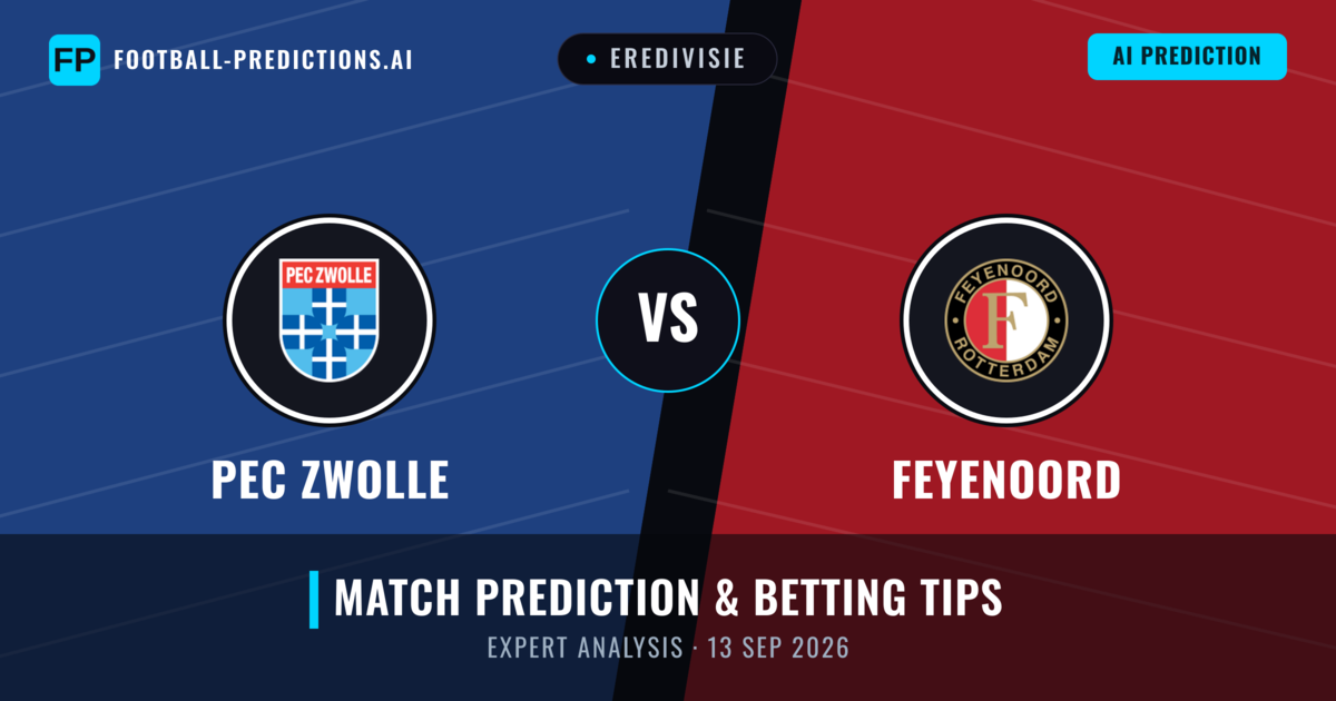 PEC Zwolle vs Feyenoord — match prediction & preview