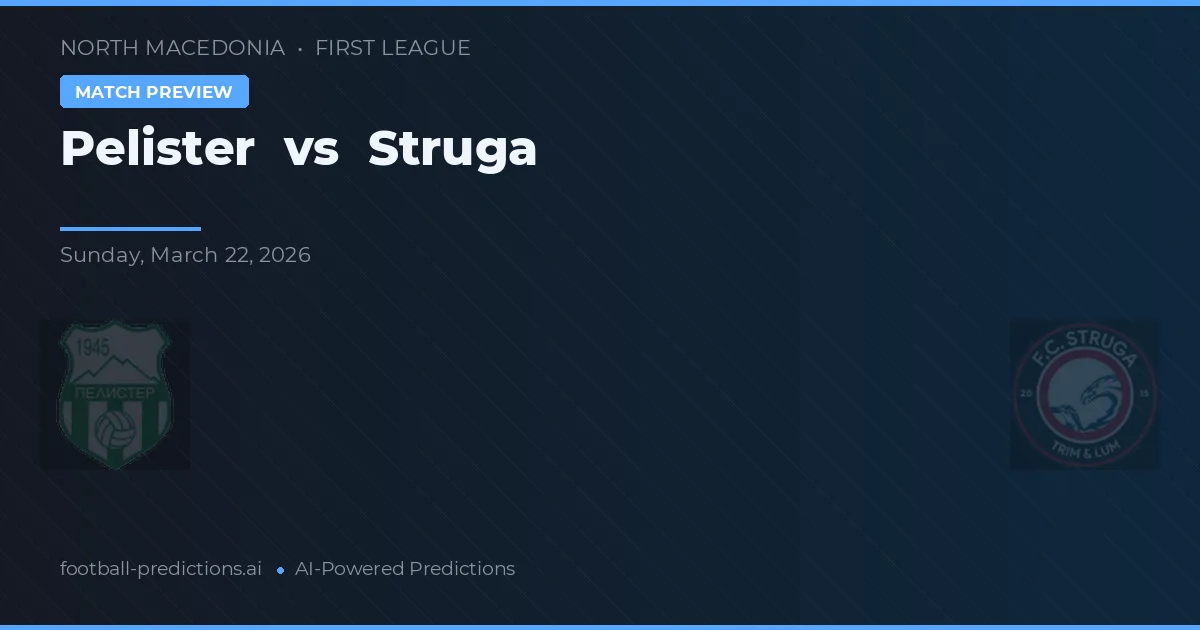 Pelister vs Struga — pronostico e anteprima del match