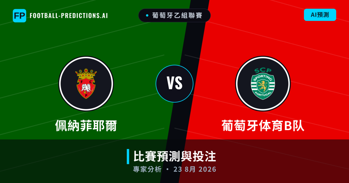 佩納菲耶爾 vs 葡萄牙体育B队 — 比赛预测和前瞻