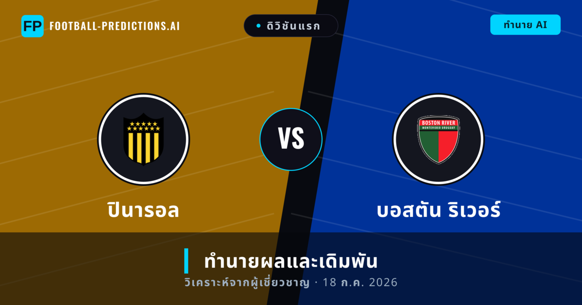 ปินารอล พบ บอสตัน ริเวอร์ — ทำนายผลและพรีวิวการแข่งขัน