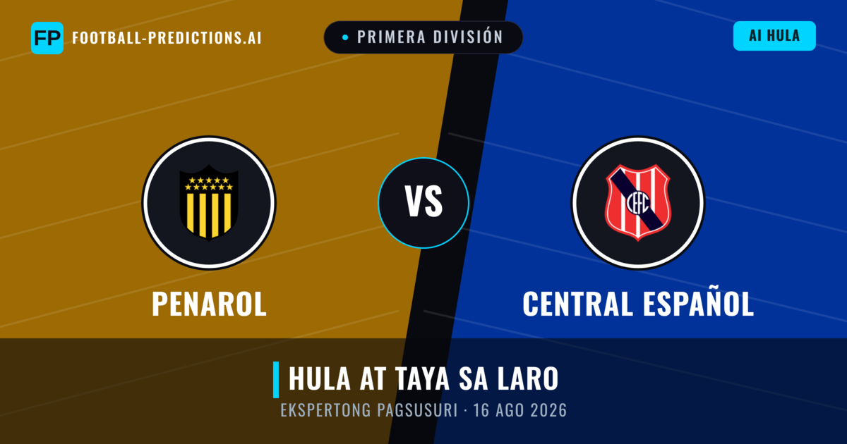 Penarol vs Central Español — hula at preview ng laban
