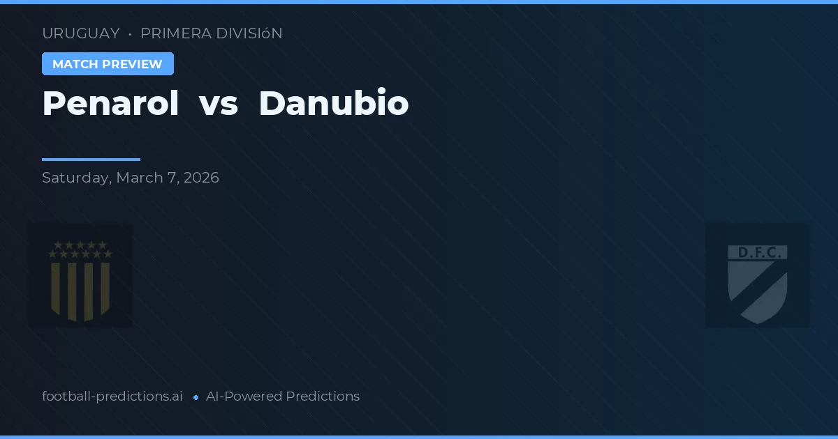 Penarol vs Danubio — hula at preview ng laban