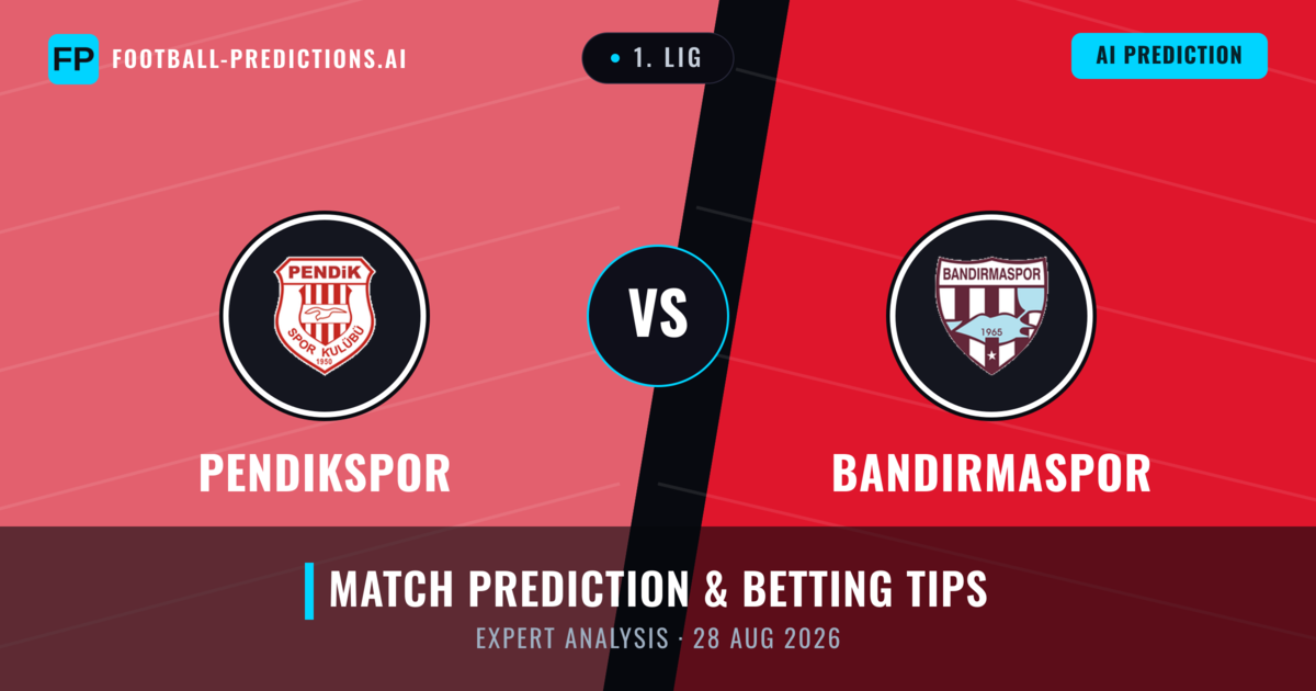Pendikspor vs Bandırmaspor — match prediction & preview